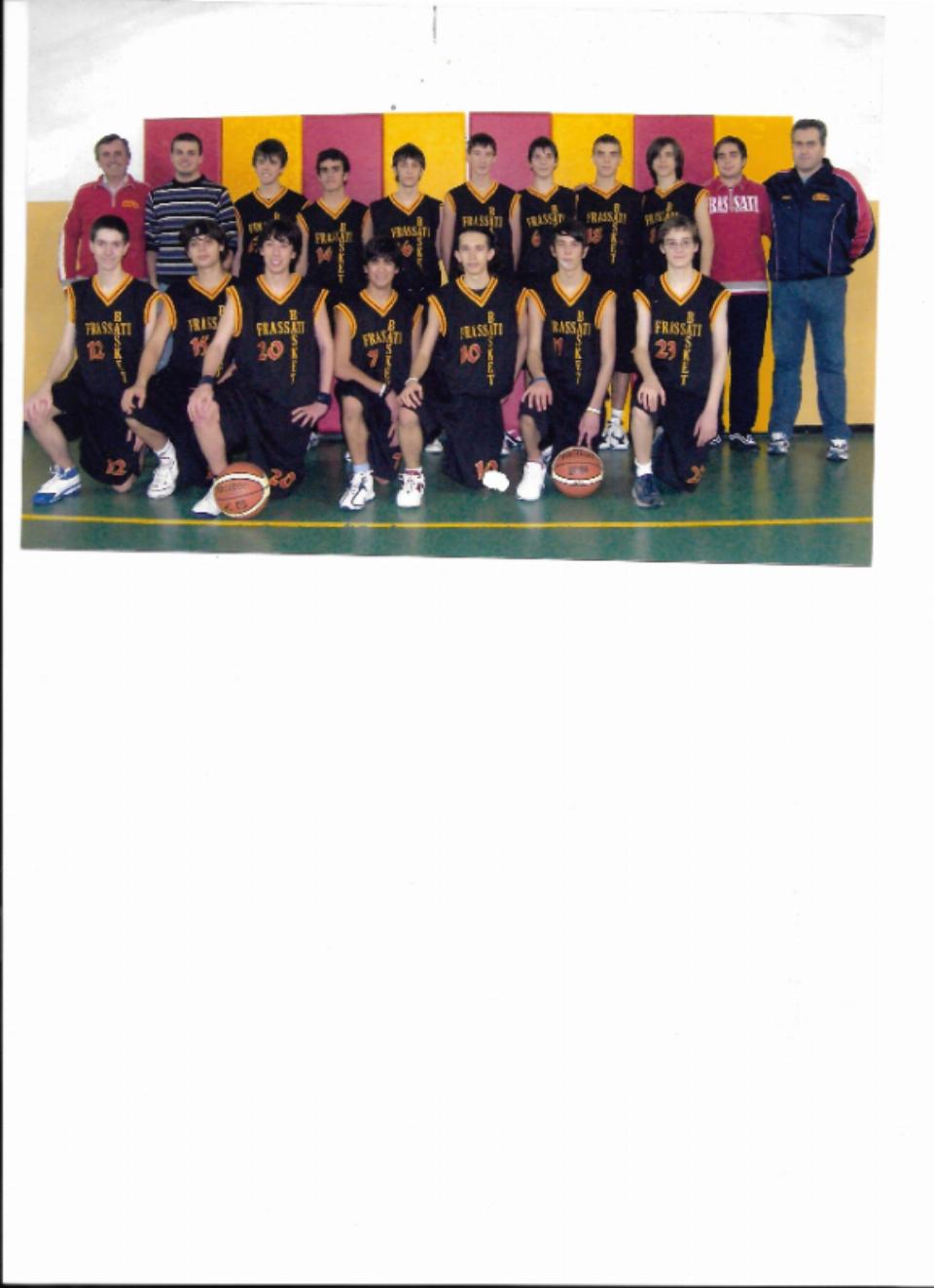 Squadra Basket JUNIORES -  campione CSI 2008-2009