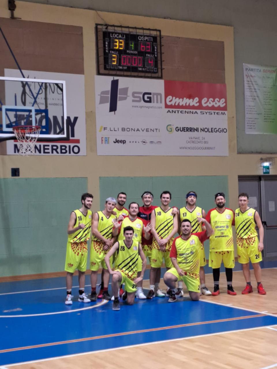 BASKET FIP VITTORIA CONTRO MANERBIO